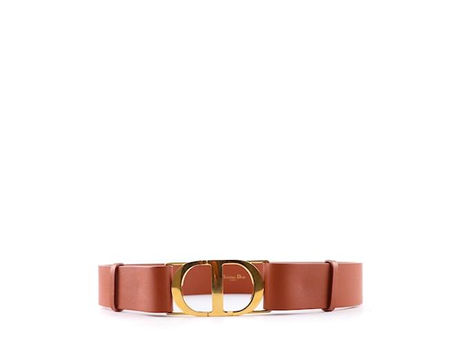 Dior Belts 30 Montaigne Brown Leather  ref.1043091