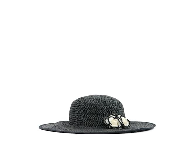 CHANEL Chapeaux Toile Noir  ref.1043173