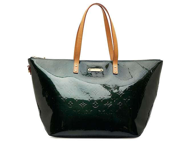 Louis Vuitton Louis Vuitton Bellevue GM Dark Green Vernis Leather