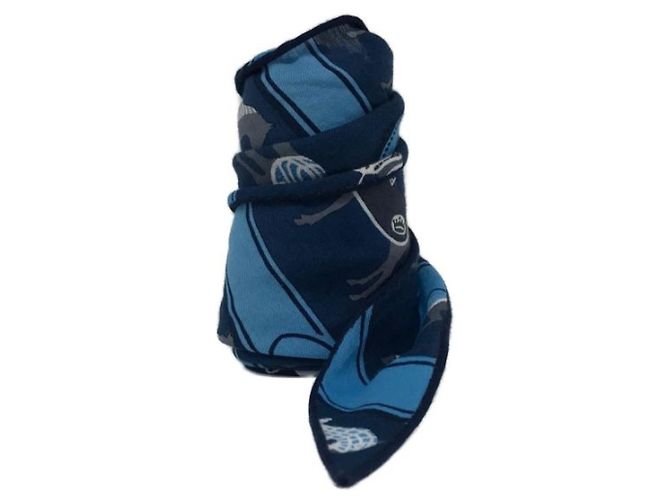 Sciarpa Hermès Losange blu navy cotone 