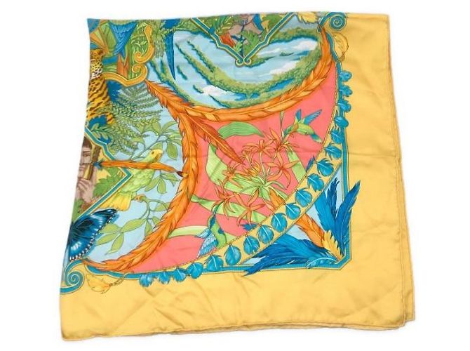 Hermès *** HERMES Kare90 Amazzonia Giallo