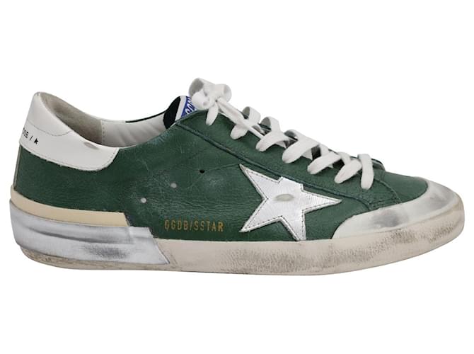 Tenis Golden Goose Superstar em couro verde Bezerro como bezerro ref.1043561 Joli Closet