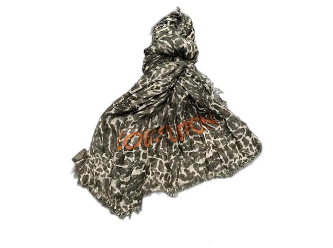 Louis Vuitton sciarpe Cachi Seta Cachemire  ref.1043783