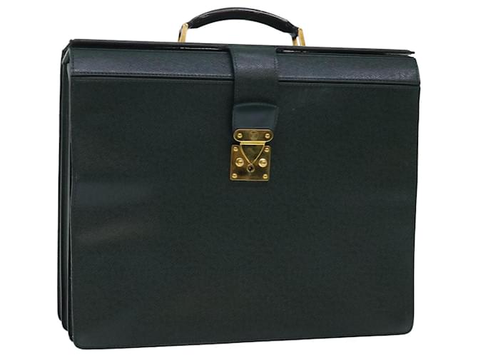 LOUIS VUITTON Taiga Leather Ural Briefcase Epicea M30024 LV Auth bs7709  ref.1043975