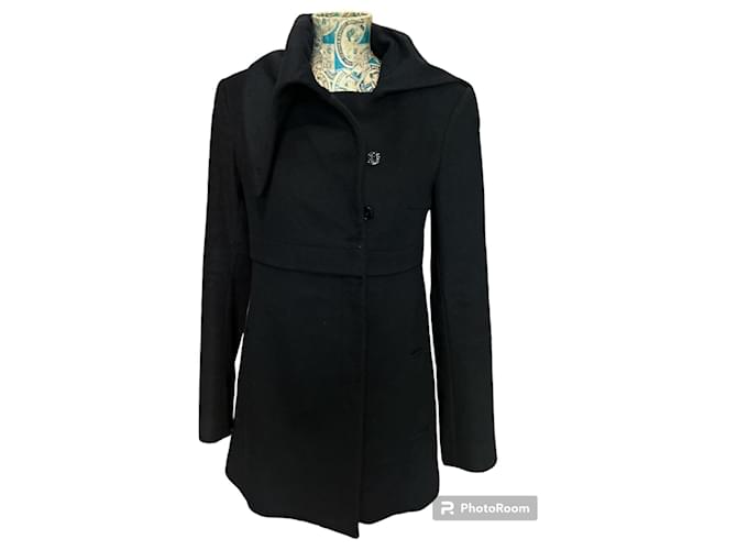 Patrizia Pepe Coat Black Wool ref.1044040 - Joli Closet Patrizia Pepe Coat Black Wool ref.1044040 - Joli Closet