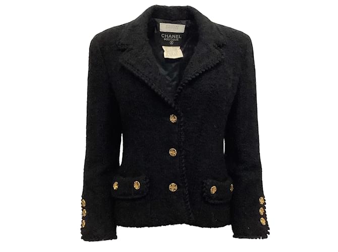 Chanel Vintage Early 1980's Karl Lagerfeld for Chanel Black