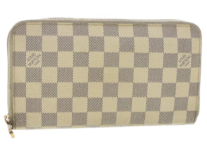 LOUIS VUITTON Damier Azur Zippy Organizer Long Wallet N60012 LV Auth th3484  ref.869712