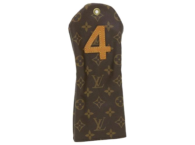 LOUIS VUITTON Monogram Golf Club Headcovers For Number 4 M58244 LV Auth am4063 Toile Monogramme  ref.870277