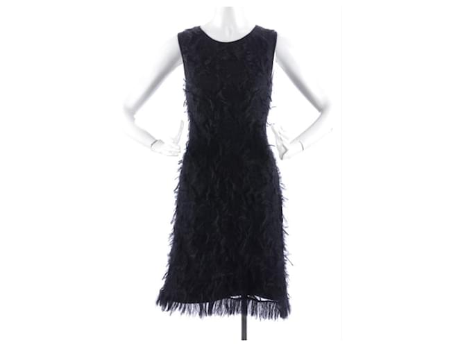 Dresses Chanel **Chanel Black Mohair Dress Size 38 FR