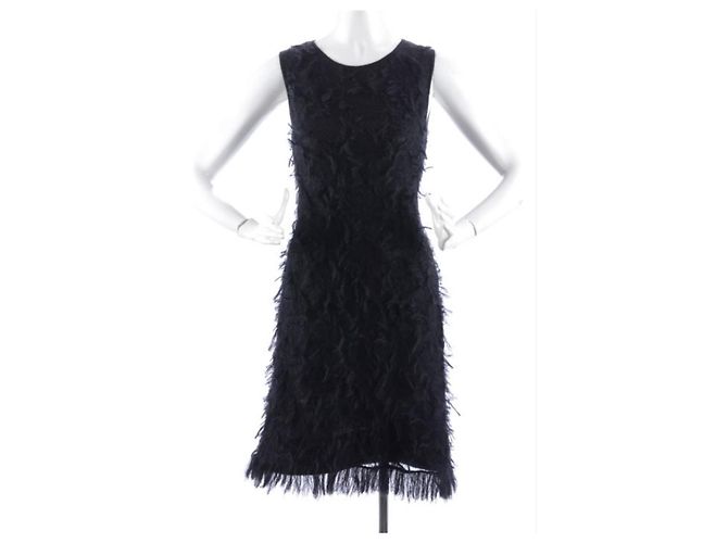 **Chanel Schwarzes Mohairkleid
