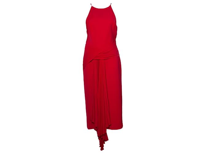 Autre Marque Acler, Bercy dress in red Polyester  ref.1010369