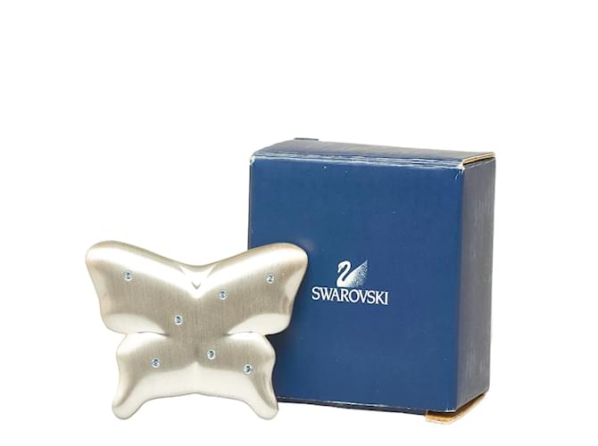& Other Stories Crystal Studded Butterfly Accessory Case Silvery Silver Metal  ref.1044280