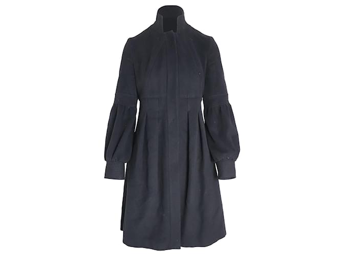 Abrigo de vestir Diane Von Furstenberg en lana negra Negro  ref.1044486