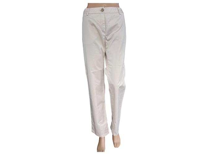 Weekend Max Mara Pants, leggings Beige Cotton  ref.1044548