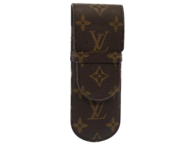 LOUIS VUITTON Monogram Etui Stilo Pen Case M62990 LV Auth 41070