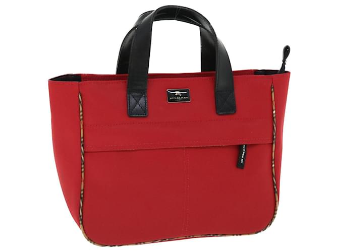 BURBERRY Hand Bag Nylon Red Auth bs7648  ref.1044589