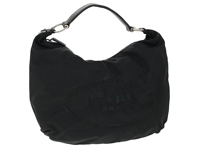 PRADA Shoulder Bag Nylon Black Auth ac2115  ref.1044622