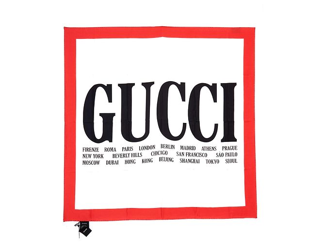 Gucci Silk Cities Nuovo con etichetta Multicolore
