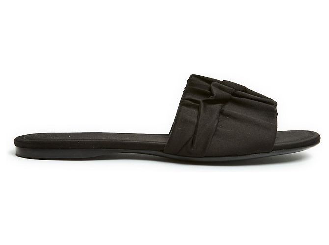 The row Minimal satin black eu38.5 Noir