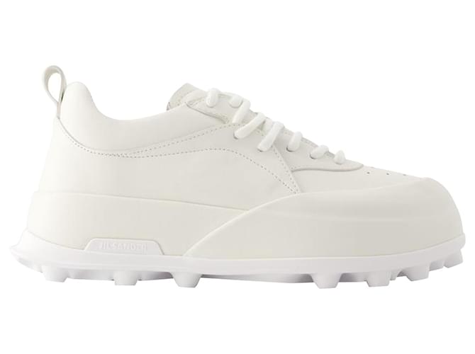 Sneakers - Jil Sander - Leather - Porcelain White  ref.1044809
