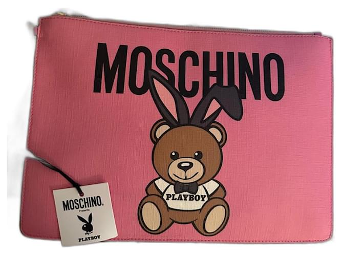 Toy boy Moschino Pink Leather  ref.1044878