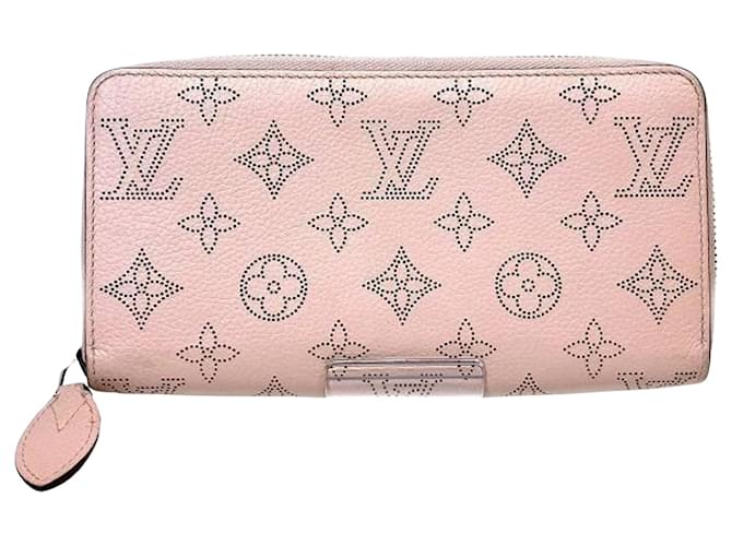 Louis Vuitton Zippy Wallet Cuir Rose  ref.1045211