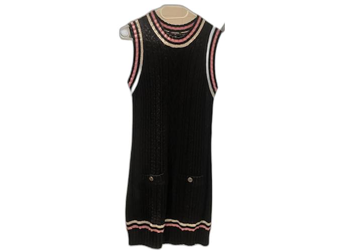Chanel dress Black Cashmere  ref.1045304