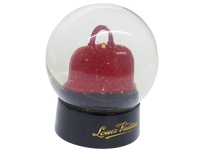 LOUIS VUITTON Snow Globe Alma VIP Limited Clear Red LV Auth 51600 Glass  ref.1045538