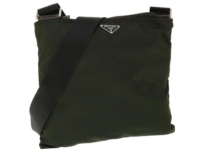 PRADA Borsa a spalla Nylon Khaki Auth ac2118