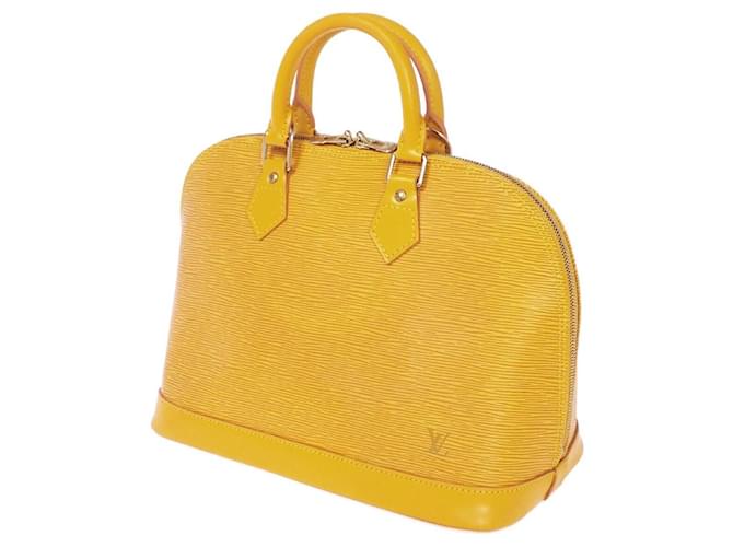 Louis Vuitton Alma Amarelo Couro  ref.1045636
