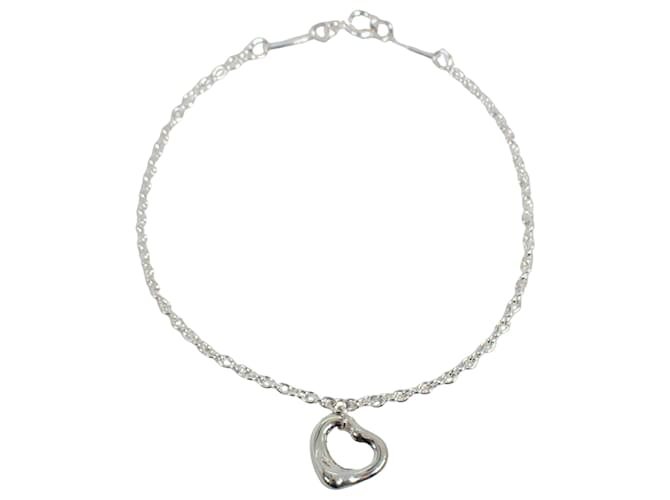 Tiffany & Co Open Heart Silvery Silver  ref.1045666