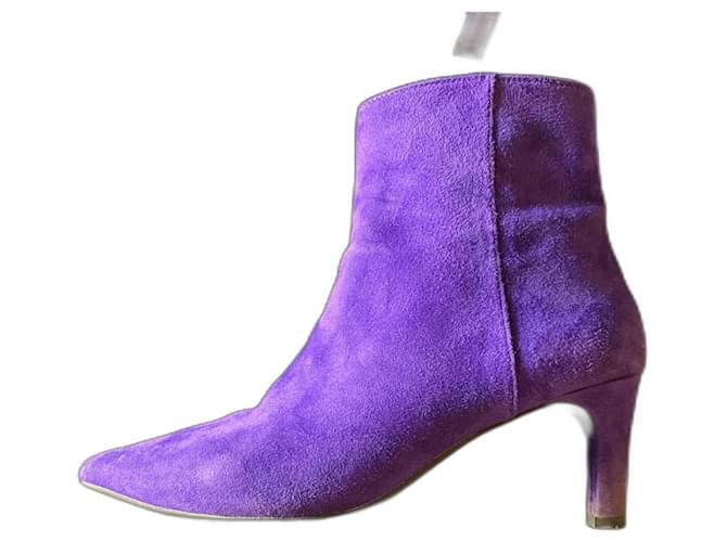 Geox Ankle Boots Dark purple Deerskin  ref.1045685