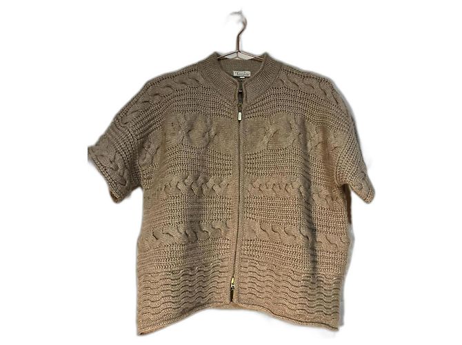 Autre Marque Cardigan TANIA Beige in Cotone