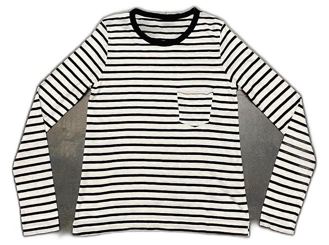 Zadig & Voltaire Pullover schwarz weiß gestreift Baumwolle Modal