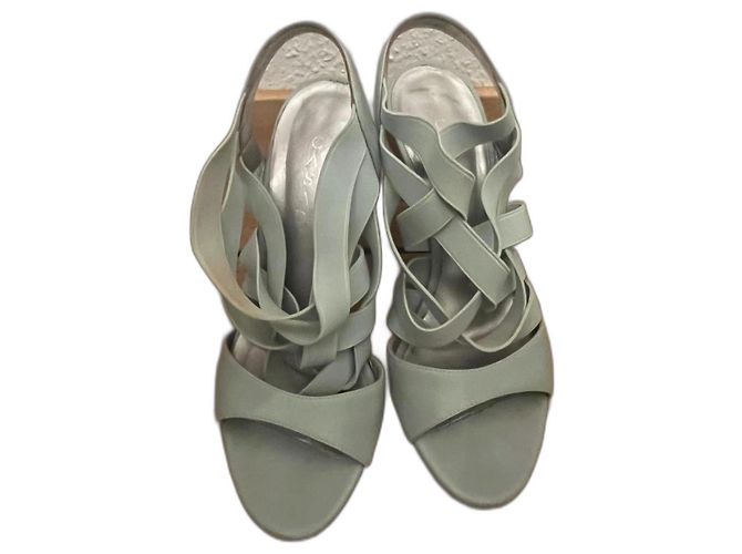 Sandali Casadei in pelle turchese