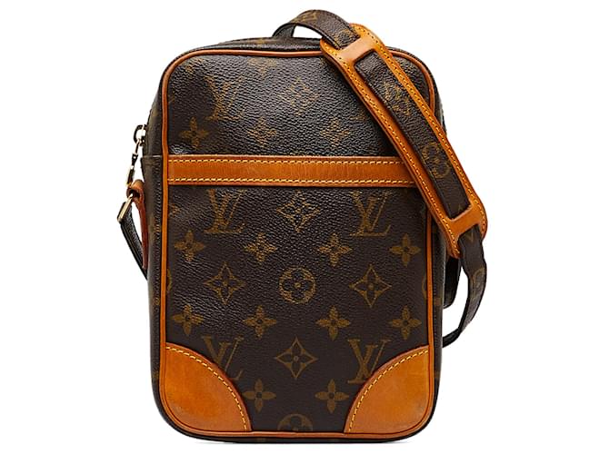 Monogram Leather Danube GM Cross Body Bag (Authentic Pre-Owned)