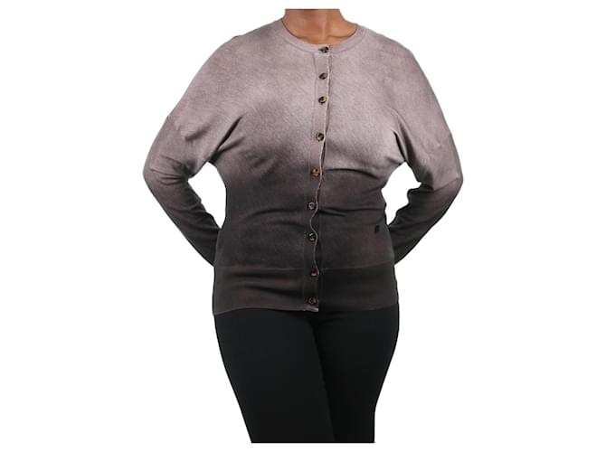 Fendi Brown ombre wool cardigan - size UK 12  ref.1046138