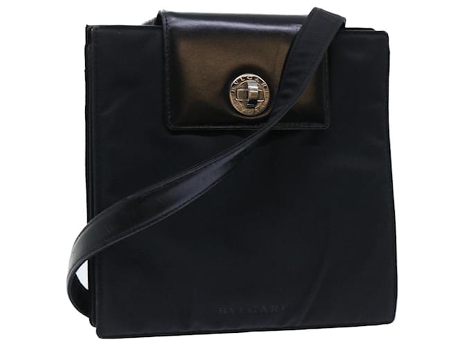 Bulgari BVLGARI Shoulder Bag Nylon Black Auth bs7633  ref.1046414
