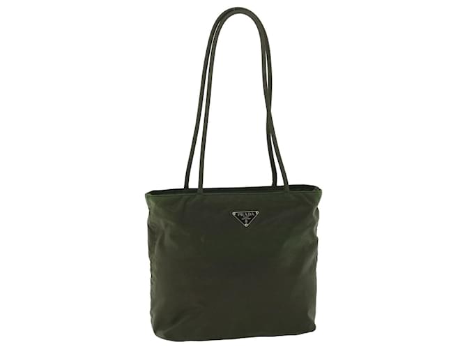 PRADA Shoulder Bag Nylon Khaki Auth ac2113  ref.1046421