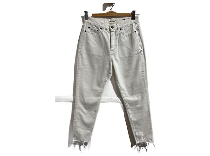 Jeans SAINT LAURENT T.US 29 Algodón Blanco