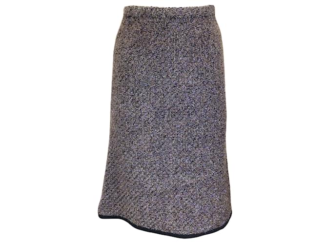 Oscar de la Renta Purple Multi Metallic Skirt Polyester  ref.1046611
