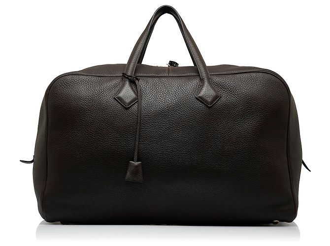 Hermès Hermes Marrom Clemence Victoria 50 Castanho escuro