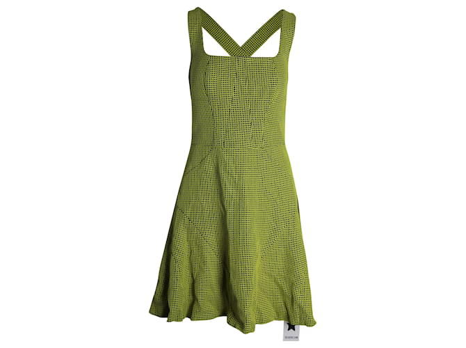 Vestido sin mangas con espalda cruzada Missoni de algodón verde  ref.1046781