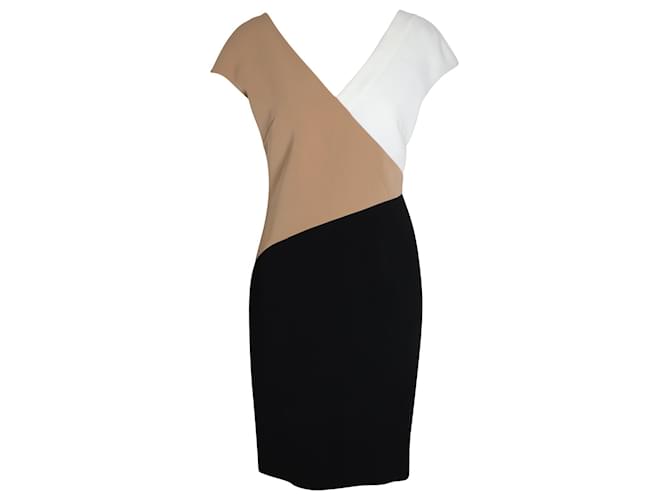 Vestido Color-Block Diane Von Furstenberg em Triacetato Multicolor Multicor Sintético  ref.1046790