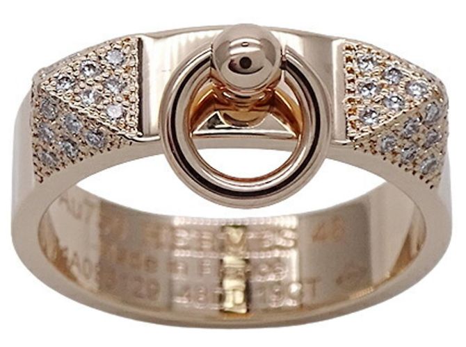 Hermès Collier de chien Doré