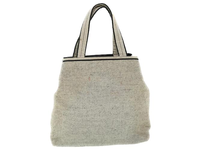 PRADA Tote Bag Canvas Gray Auth bs7569 Grey Cloth  ref.1046901