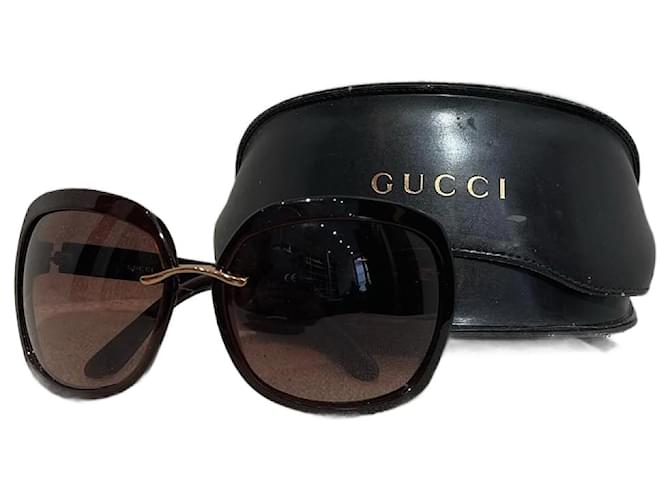 GUCCI  Sunglasses T.  plastic Brown  ref.1046945