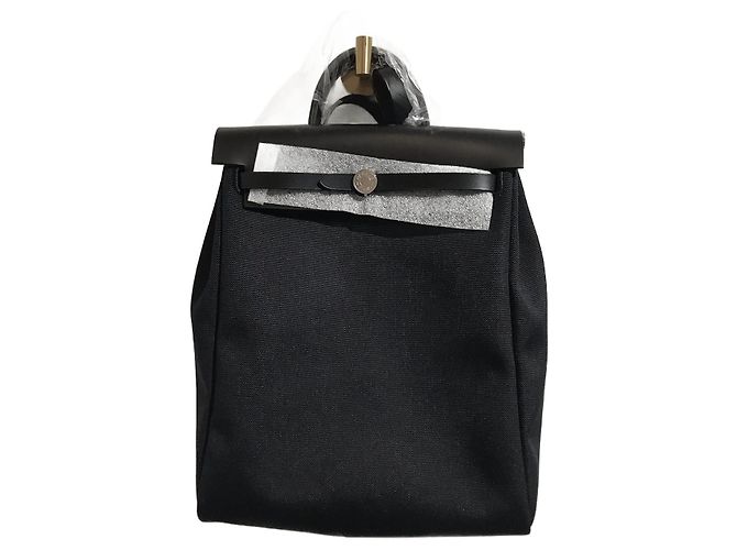 Herbag Hermès HERMES  Backpacks T.  cloth Black