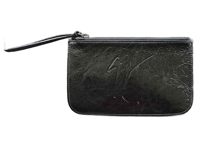 GIUSEPPE ZANOTTI  Clutch bags T.  leather Black  ref.1047004