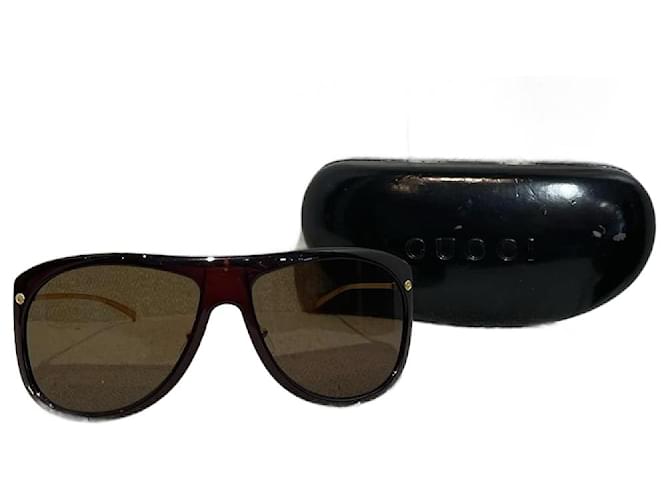 GUCCI Sonnenbrille T.  Plastik Braun Kunststoff  ref.1047005